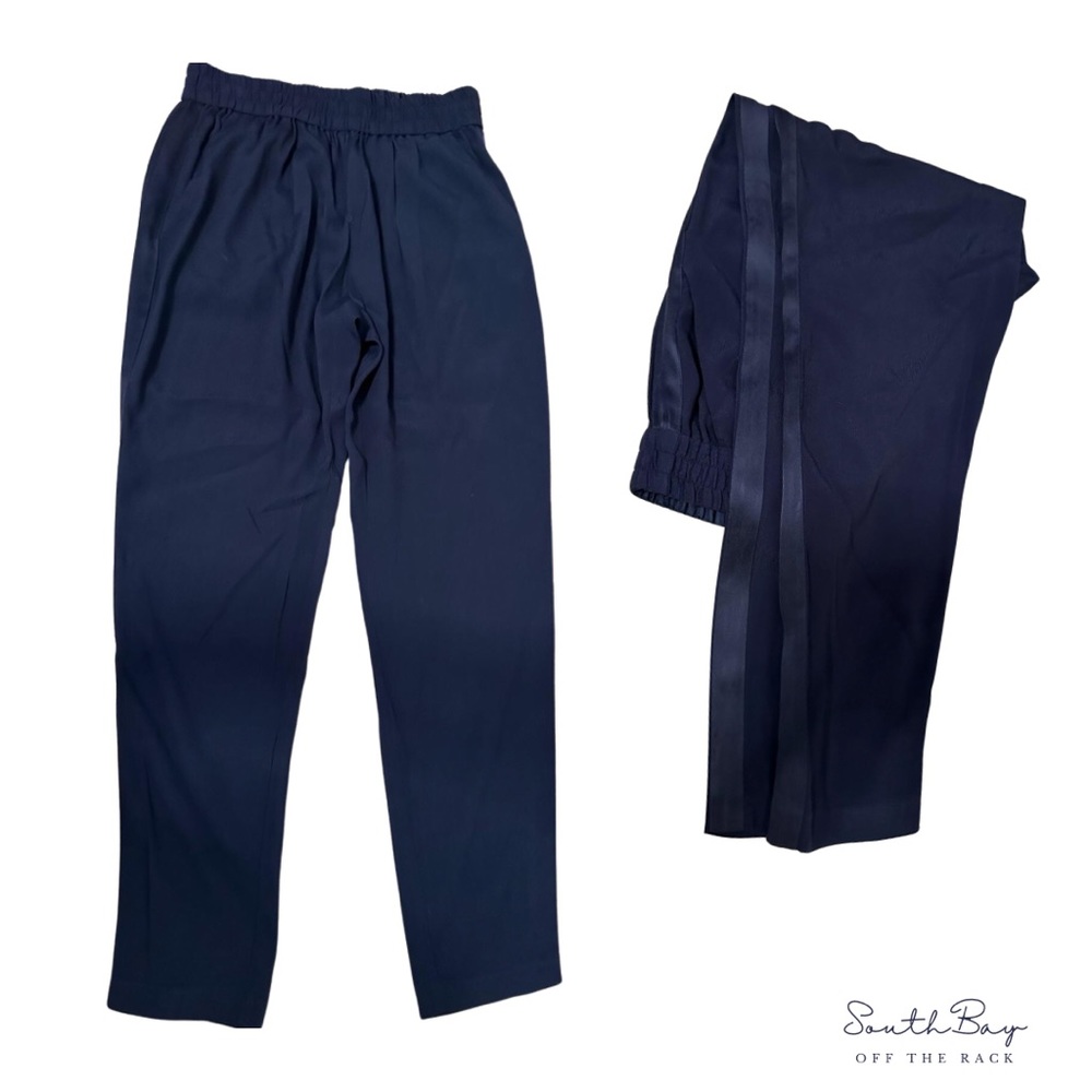 Rebecca Taylor Women's Emma Navy blue Crepe Pant Size 2